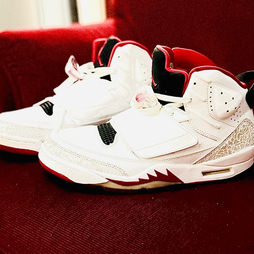 Nike Air Jordan Son of Mars “Fire Red” 512245-112 White/Gym Red/black **SOLD* - Picture 4 of 12
